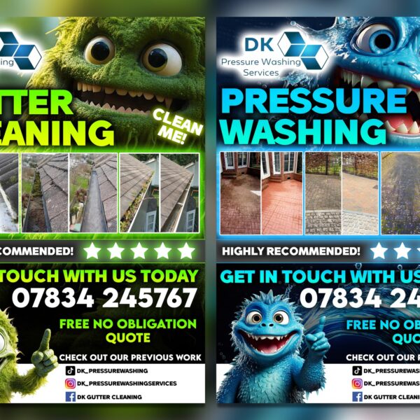 Flyer design for cleaning client