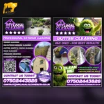 Marketing flyer designed for advertising campaigns