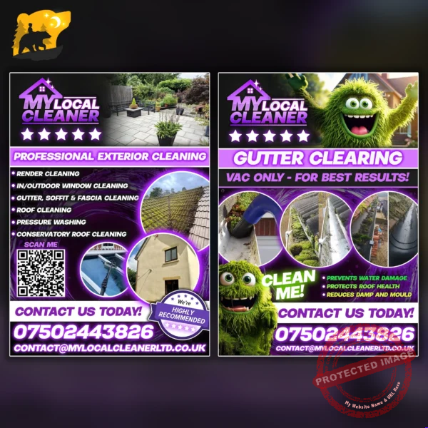 Marketing flyer designed for advertising campaigns