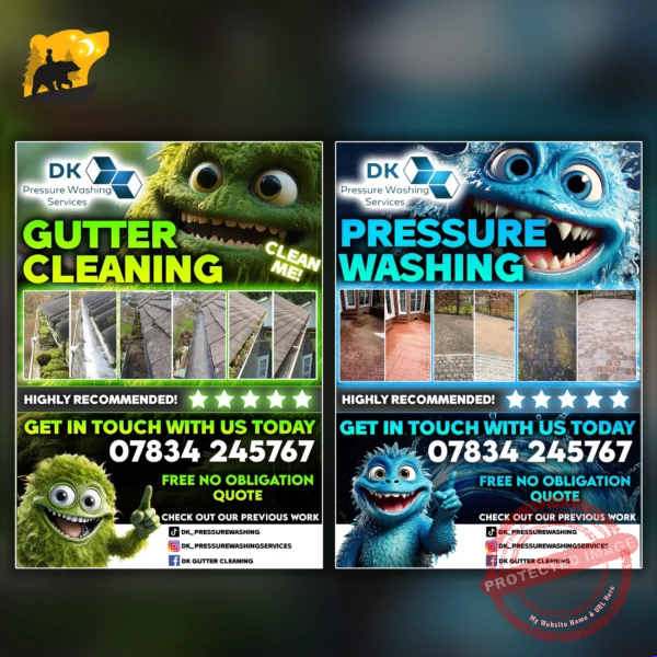 Creative flyer design service for businesses by Into The Wild Studios
