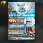 Professional flyer design created for business marketing