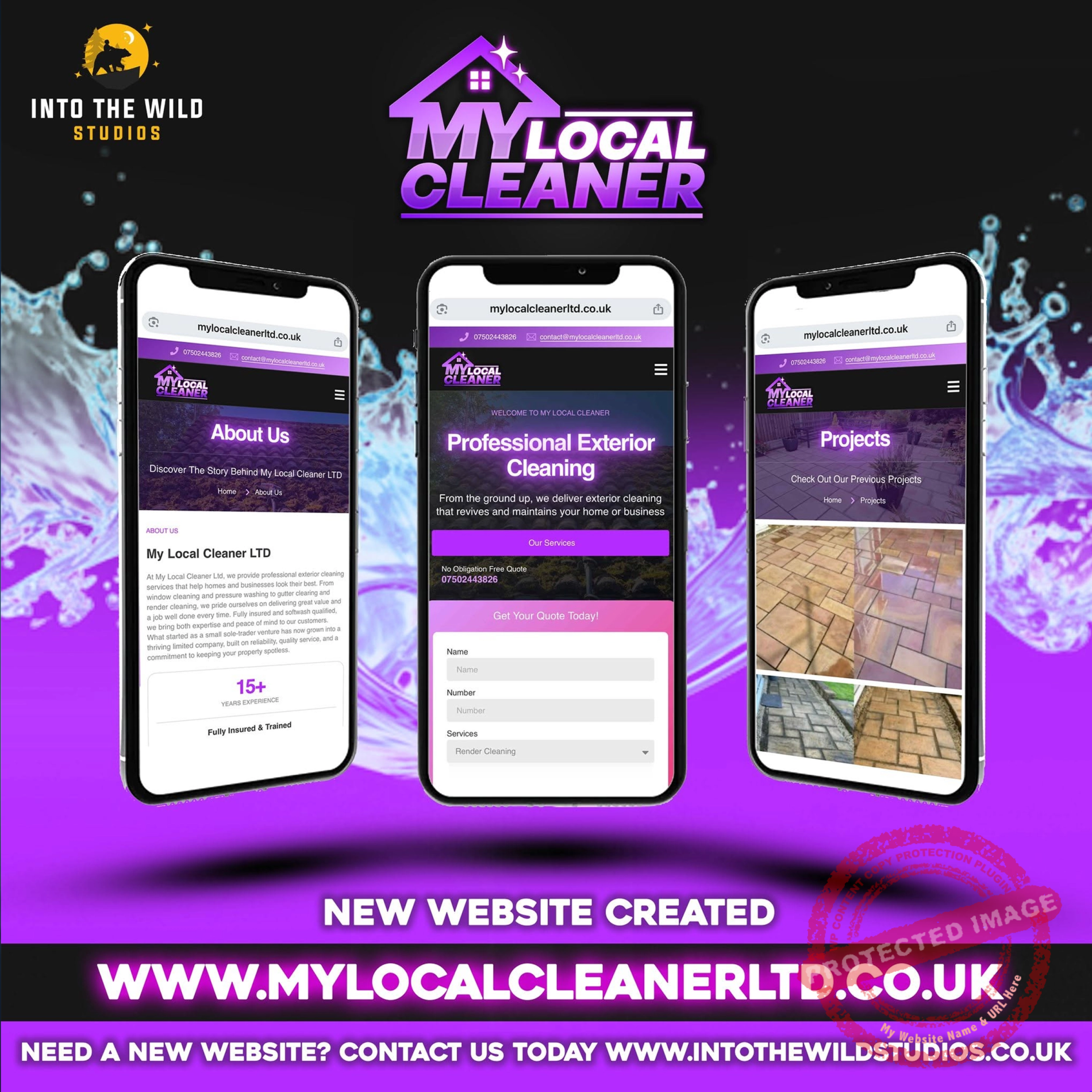 Professional business website created for a company in Biddulph