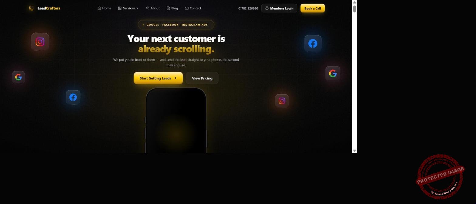 LeadCrafters website built by Into The Wild Studios