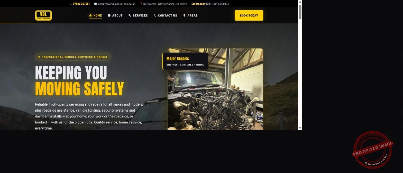 VDL Vehicle Solutions website built by Into The Wild Studios